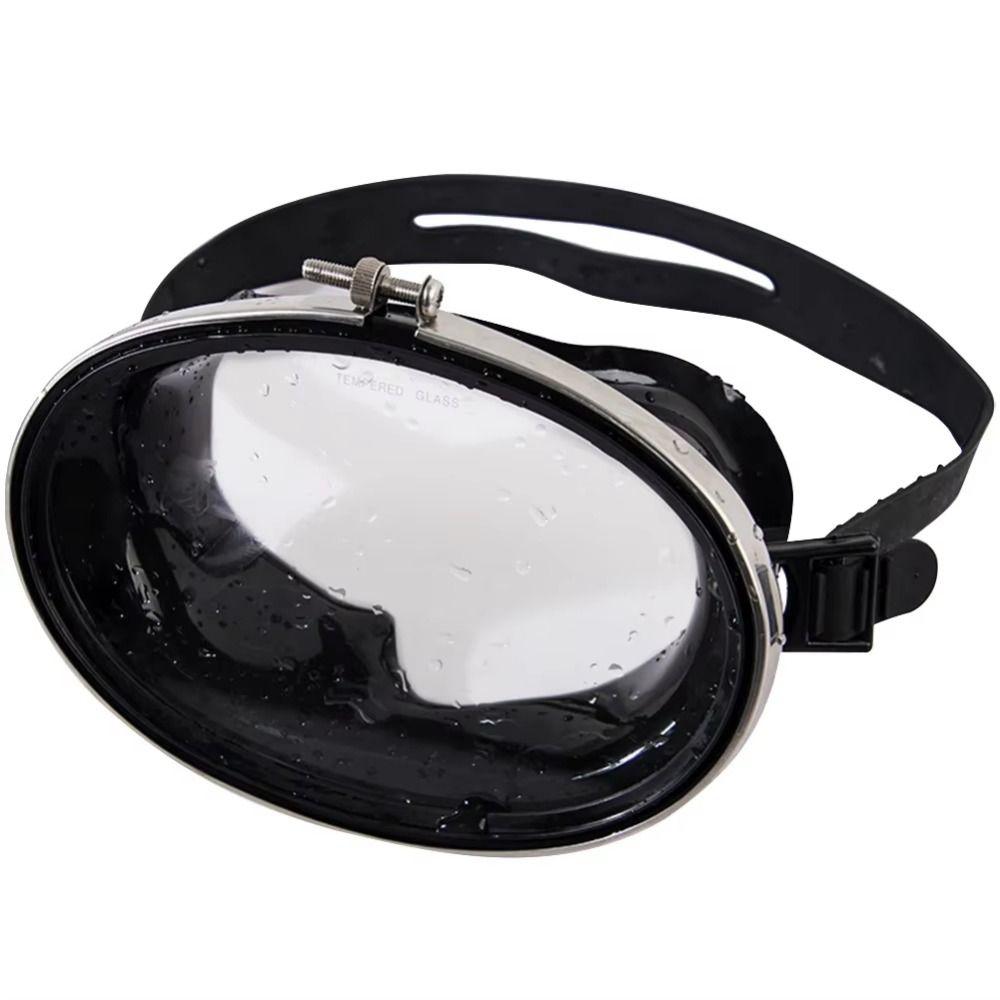 Oval Shape Diving Mask Single Lens Swimming Goggles Professional Snorkeling Mask Diving