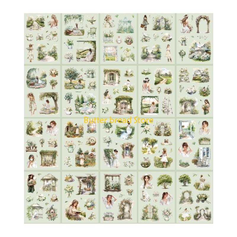 

W89C Luggage Sticker Girl Character Theme Sticker Reward Sticker for Kids