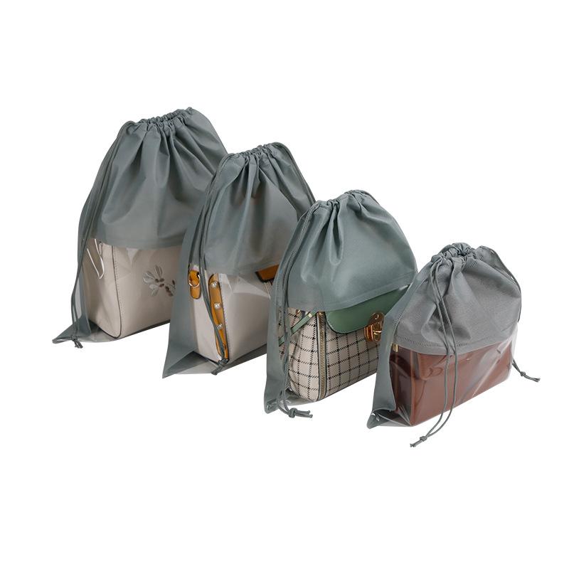 Custom Logo Non-Woven Drawstring Shoe & Clothes Organizer Dust Bag
