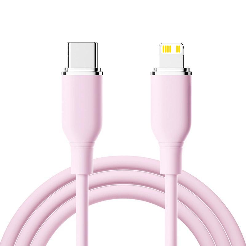 Factory 5A PD Fast Charging Liquid Silicone Type-C PVC Jacket USB Cable 1/2/3M Mobile Phone Flex iPhone for for