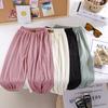 Children's Summer Ice-Silk Mosquito-Repellent Pants Breathable Lightweight Bell-Bottom Casual Pants for Boys and Girls