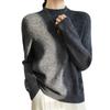 The New Long-sleeved Sweater Top with A Semi-high Neck and A Base Layer Makes You Look Slimmer and More Fashionable In Spring and Autumn