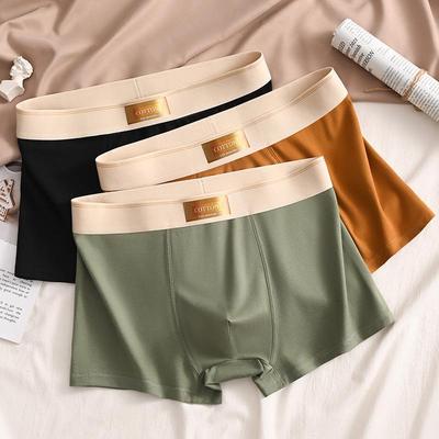 Men's Pure Cotton Loose Fit Breathable Boxer Briefs - Plus Size, Teen Friendly Four-Corner Shorts