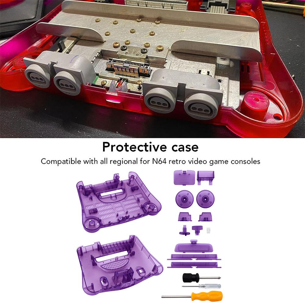 New Full Housing Case Shell Cover Replacement Kit for Nintendo N64 Game Console