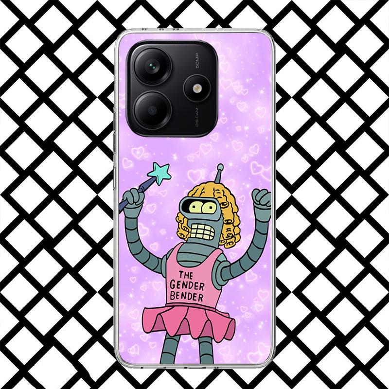 

Cartoon F-Futuramas Phone Case for Xiaomi Redmi Note 15 14 14S 13 12 12S 11 Pro Plus 11E 11T 11S 10S 5G Soft Cover Fundas Redmi Redmi Note 14S