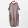 Summer Night Dress Women Short Sleeve Modal Cotton Nightshirt Female Loose Long Nightgowns Summer Women's Home Clothes