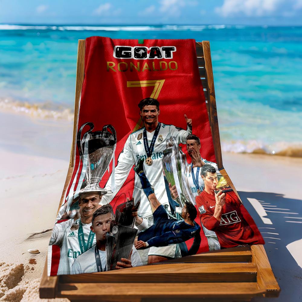 Cristiano Ronaldo Beach Towel High Absorbency Quickdry Comfortable Lightweight