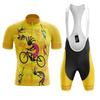 Road Bike Short-sleeved Cycling Suit Men's Summer Moisture-wicking Mountain Bike Riding Top Cycling Overalls