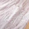 Robe de nuit en gaze florale 100% coton pour femme - Douce pour la peau & Absorbante Robe d'intérieur de loisirs