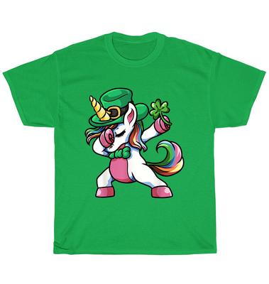 Dabbing Einhorn Lepricorn Dab Tanz Leprechaun Kleeblatt St. Patricks Day T-Shirt