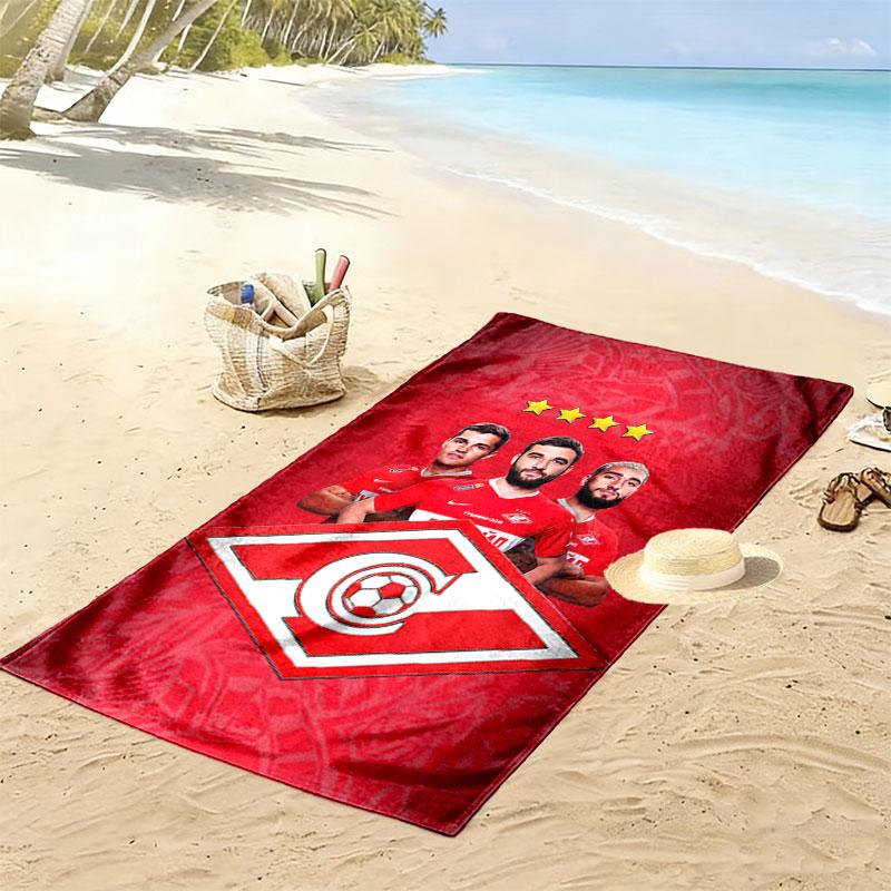 Spartak Moscow Odyssey Print Beach Towel, Large Soft Quick Dry Towel for Beach Camping Swimming
