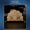 Gold Table Napkin Organizer Hollow Out Napkin Dispenser Decorative Napkin Holder  For Kitchen
