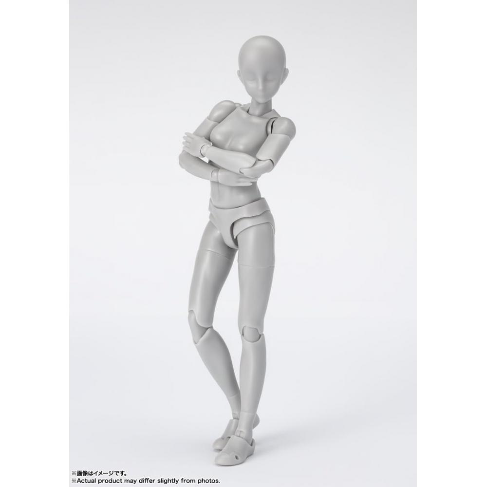 S.H.Figuarts Body-chan -Sports- Edition DX SET (Gray Color Ver.) Approx. 135mm PVC&ABS Painted Movable Figure