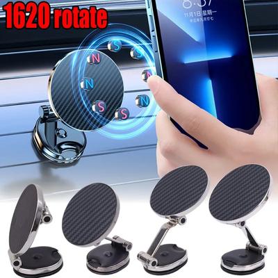 1620 Obrotowy magnetyczny uchwyt samochodowy na telefon Samochody Stały typ przyssawki Telefon GPS Składany uchwyt na telefon Auto iPhone Samsung Millet