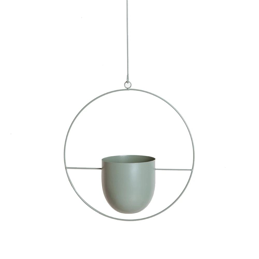 2026 New 10 Type Metal Hanging Flower Pot Nordic Chain Hanging Planter Basket Flower Vase for Home Garden Balcony Decoration
