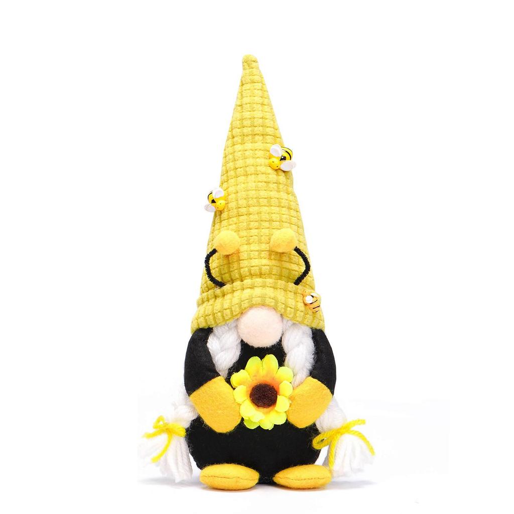 Bee Festival Sunflower Gnome Ornaments - Faceless Rudolph Doll Decor