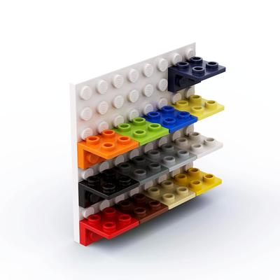 120pcs 1x2-2x2 Reverse bracket building blocks accessories parts wall panel connectors DIY Assembly bricks Compatible with block 99207