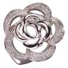 Brooch Pin Flower Twist Shape Sparkling Rhinestones Imitation Pearls Decor Scarf Buckle Sweaters Collars Hats Bags Coats Scarves Accessory