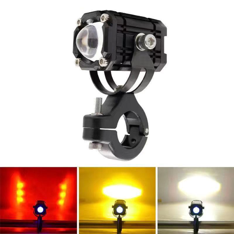 

Светодиодный мотоциклетный прожектор высокой интенсивности с дьявольским глазом - Суперяркий, Четырехцветный стробоскоп, Дальний/Ближний свет Mini Cannon Spotlight (Four Colors)