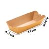 100pcs/lot Folding Kraft Paper Boat Shaped Trays Packing Box Disposable Sushi Food Serving Pastry Boxes