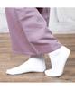 [KYOETSU] Women's Warm Fleece White Tabi Socks with Fasteners, Sizes 21.5cm-28.0cm (2L)