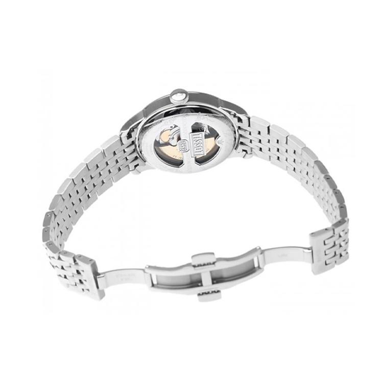 Tissot Le Locle Kollektion Mechanisches Uhrwerk 30m Wasserdichtigkeit Herrenuhren Uhr 39,3mm Silbernes Zifferblatt T006.408.22.037.00