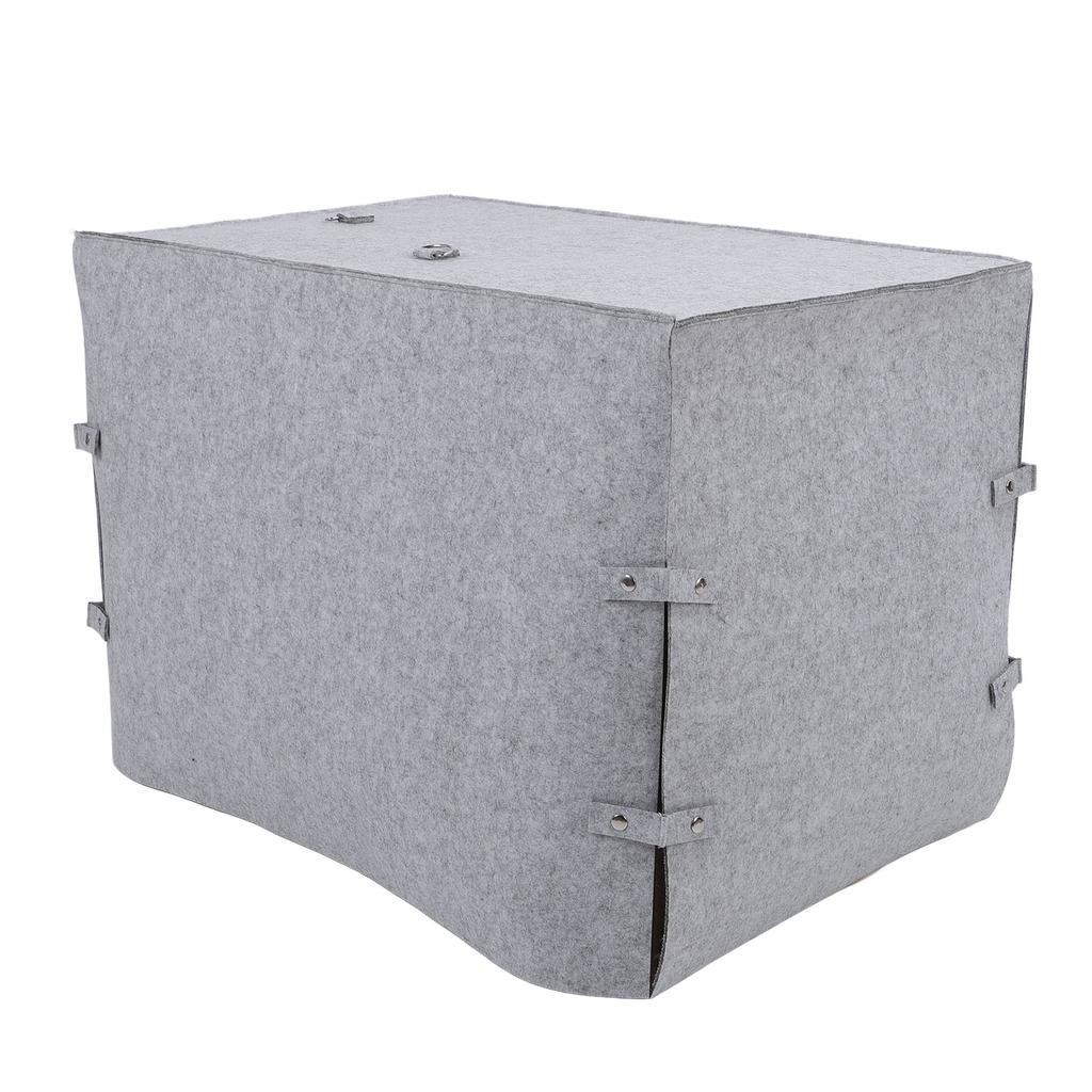 Dog Crate Cover Foldable Coldproof Felt Material Keep Warm Windproof Pet Kennel Cover for Winter Col