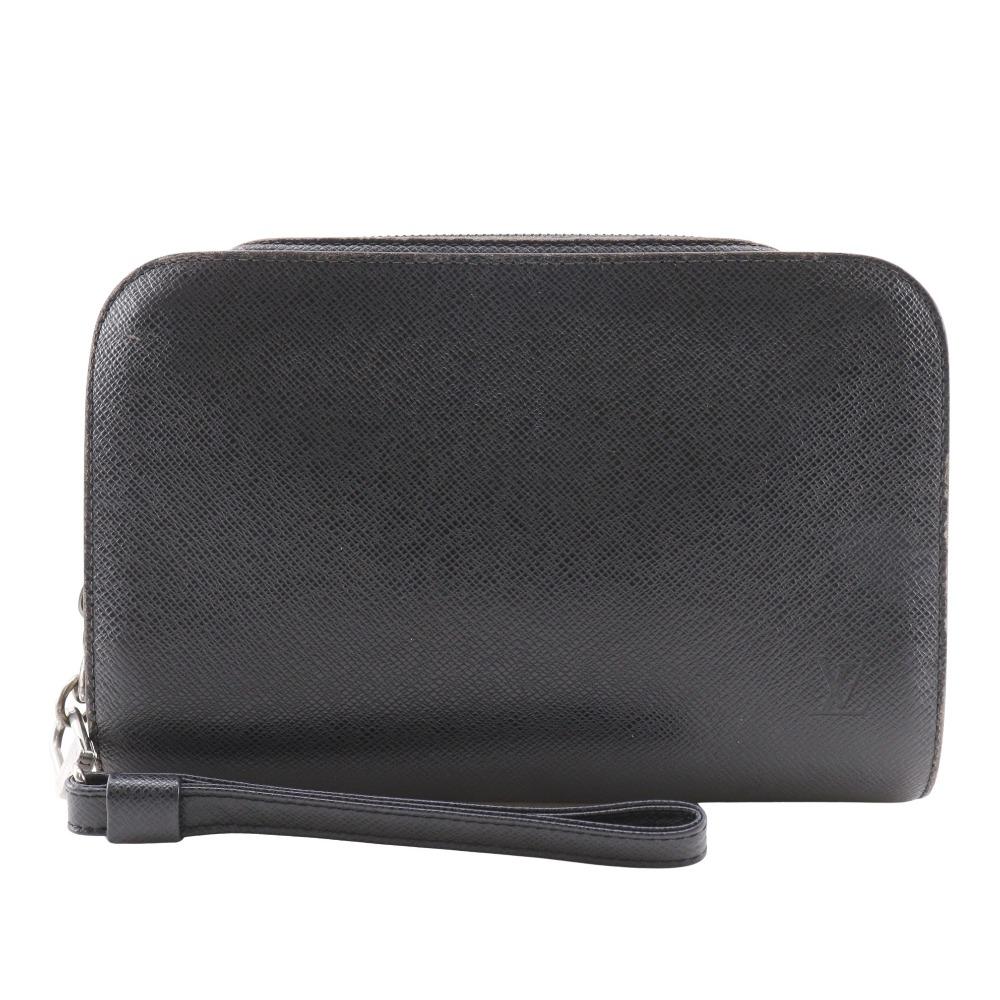 Louis Vuitton Baikal Business Bag M30182 Aldoise Black Taiga Mens Used