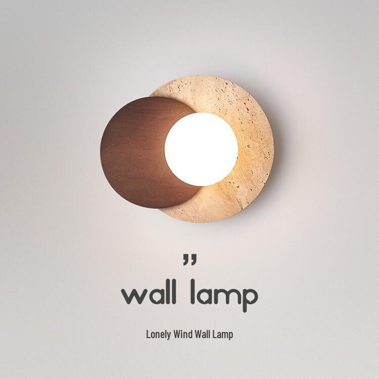 Wabi-Sabi Mid-Century Creme Wandlampe für Schlafzimmer oder Wohnzimmer
