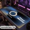 Custom Text Big Mousepad, Extended Desk Pad For Laptop Work GameClub Brugge FC