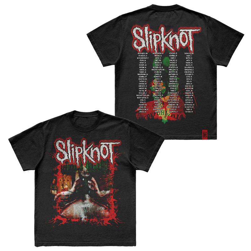Ghosting SLIPKNOT Dark Gothic Style Band T-Shirt 100% Cotton Graphic Tee Men Women Summer Streetwear Top