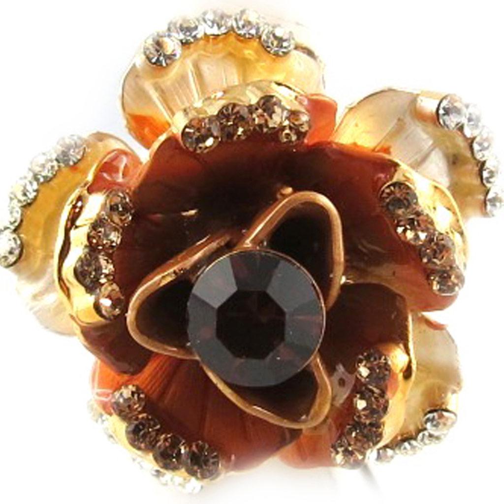 

Les Trésors De Lily [E1646] - Дизайнерское кольцо Rose Royale Amber