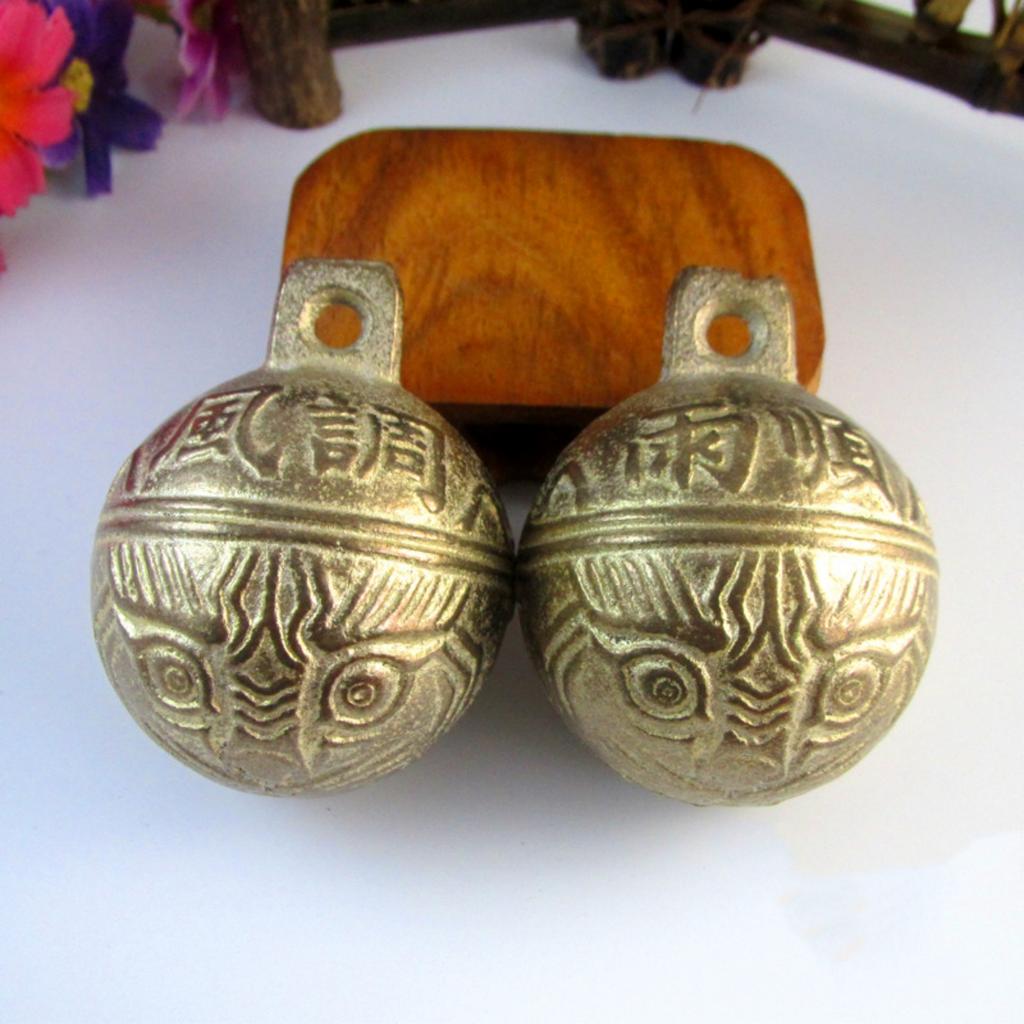 1Pc Pure Copper Cow Horse Sheep Grazing Bell High Sensitivity Ringing Bell Tiger Head Pattern Animal Identification Device M/L