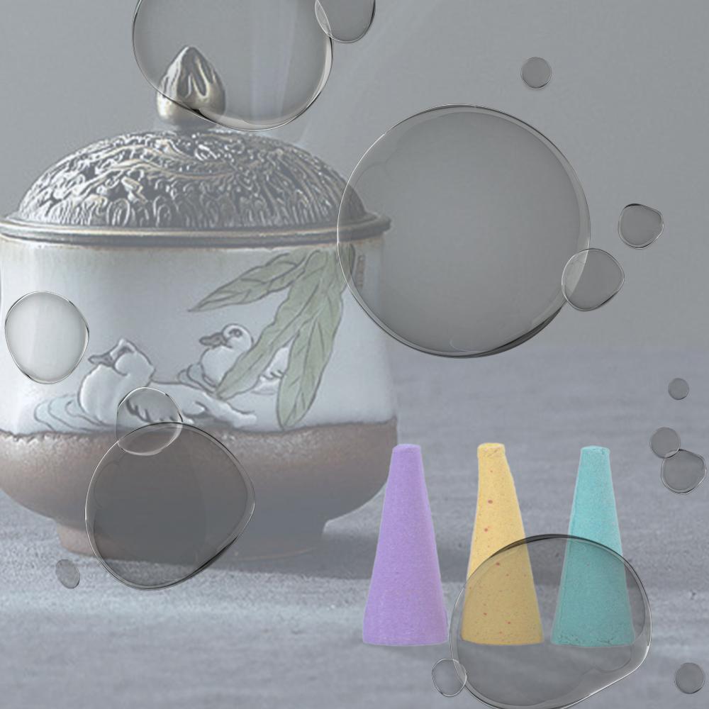 60 шт. Ароматические конусы Цветные Освежитель воздуха Ароматические конусы для снятия тревоги Ароматические конусы для медитации и расслабления China Mainland