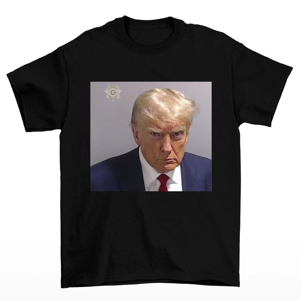 Donald Trump Mugshot Mens  T-shirt Men's Women's Tops Tees - Politics USA Presidential Election