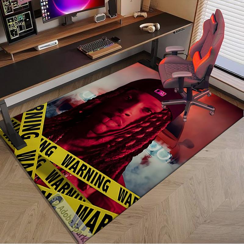 King Of The Rapper Carpet, Chair Rug,Rug for Office Bedroom Living Rooms, Doormat Decor Fan Gift Christmas Gift