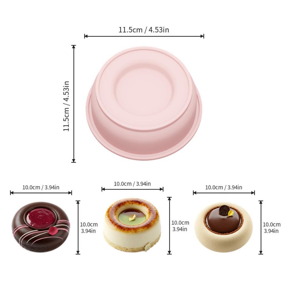 

Food-Grade Silicone Chocolate Dessert Mold 4 inch French Pastry Baking Mold Pastry Making