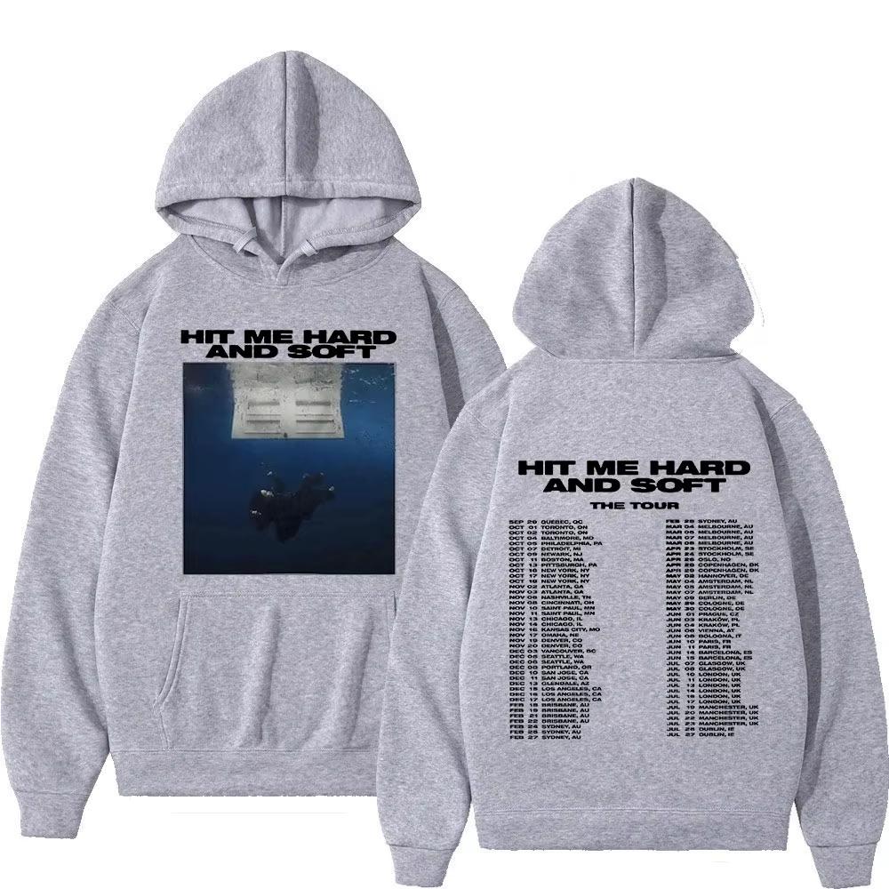 

2024 New Hit Me Hard and Soft Tour Hoodies Streetwear Men Women Fashion Vintage Sweatshirts Casual Oversized Pullovers Fans Gift S