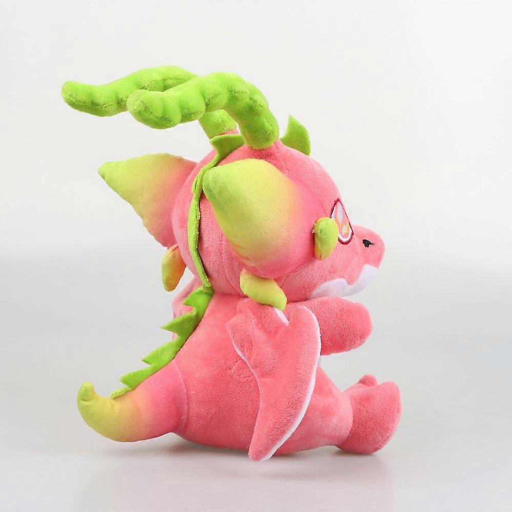 25cm Kawaii Dragon Fruit Dragon Plush Toy Fire Dragon Dinosaur Stuffed Animal Toy Soft Toy Gift Suitable for Boys and Girls