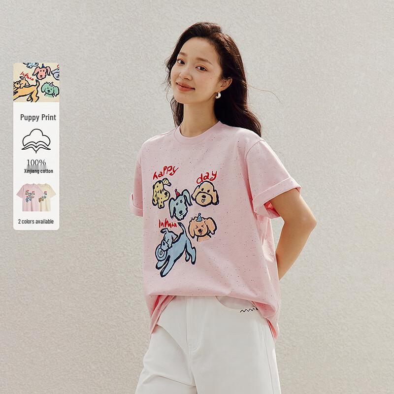 

INMAN Puppy Print Cotton T-Shirt M