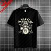 Rock Music Skeleton Drummer  Rock on Drum Kit Graphic Tshirt 100Cotton Short Sleeve Round Neck Humor Style Casual Tshirt