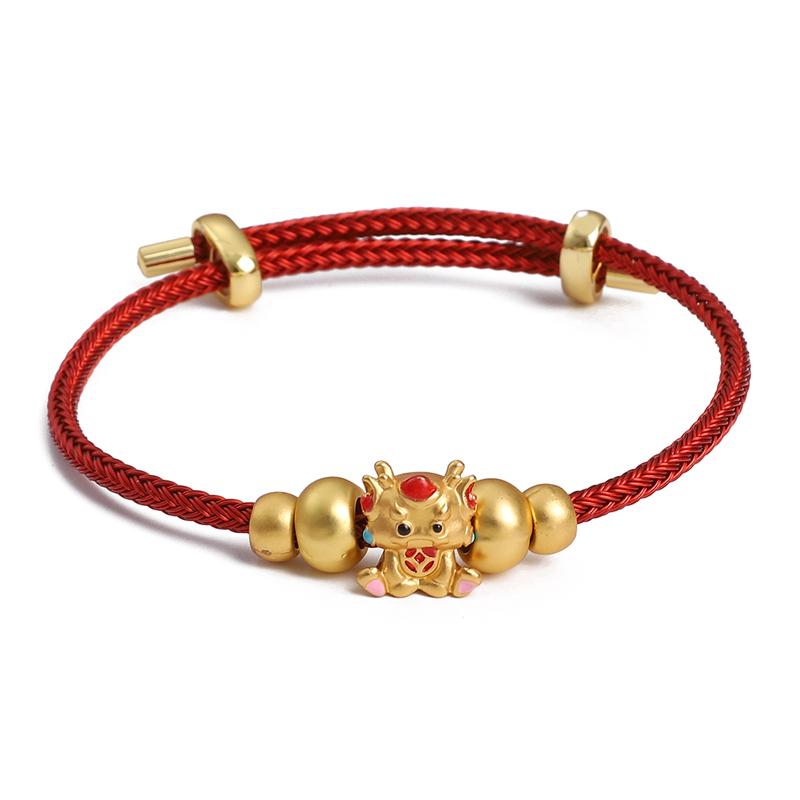 Semi-finished Adjustable Braided Red Rope Stainless steel Charms Wire For DIY Jewelry Making Beading Bracelet