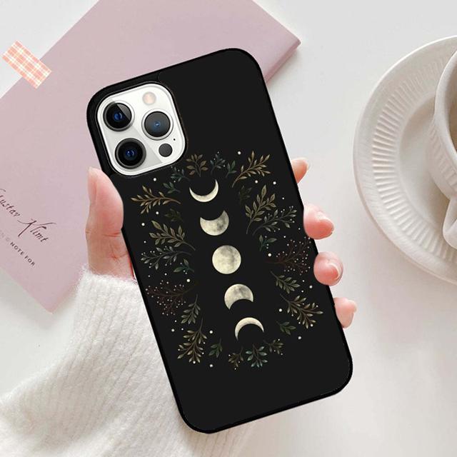 Autumu Witch Witches Moon Phone Case Cover for iPhone 17 Air 16 16e 15 12 11 13 14 Pro Max Apple Plus Coque