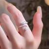 Stilvolle Offene Ringe Mode Drachenförmige Ringe für Damen Mädchen Verstellbare Ringe Elegantes Accessoire Schmuckstück für Damen