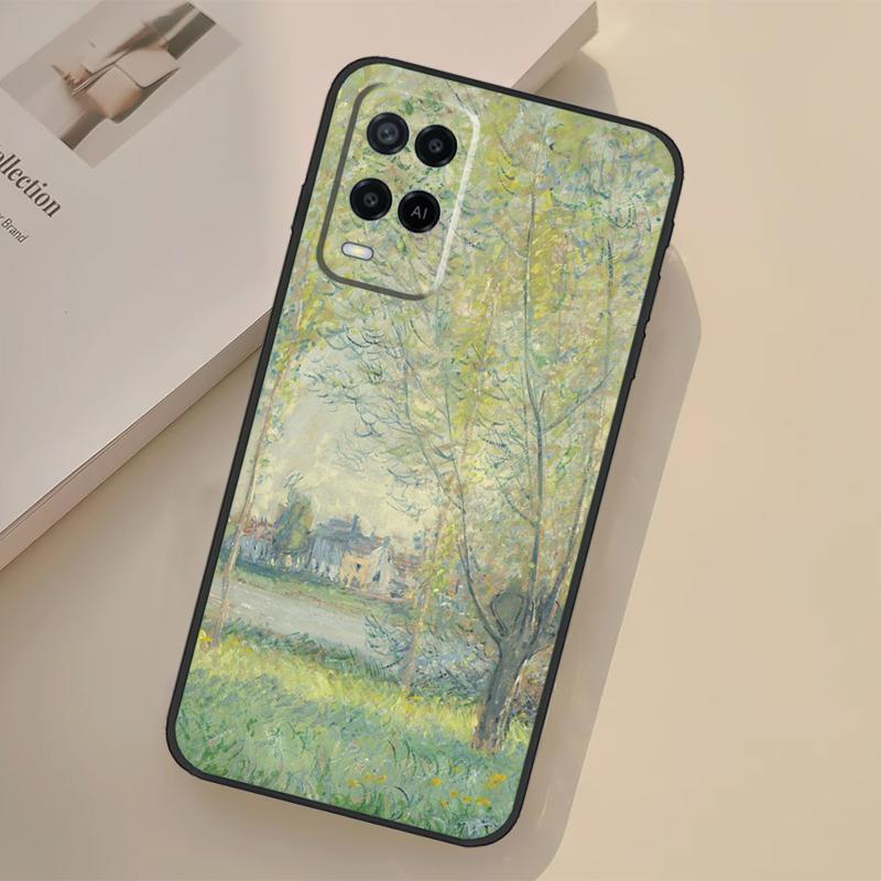 Claude Monet Case For Oppo A94 A74 A54 A80 A60 A40 A18 A38 A58 A78 A98 A96 A76 A16 A15 A17 A57 A77 A5 Pro