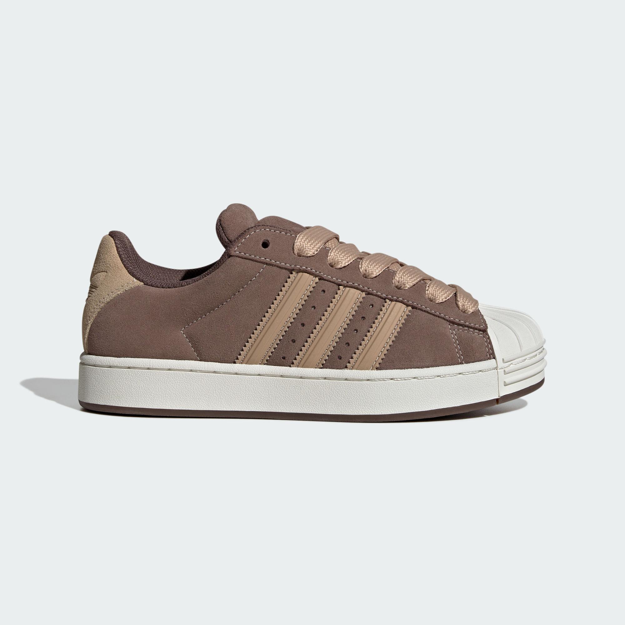Adidas Originals Superstar 2 Leather Skateboard Shoes Women s Brown 37