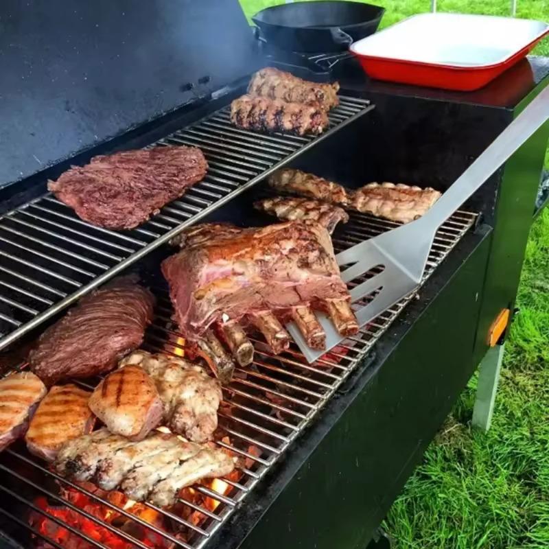 Stainless Steel BBQ Tool Set with Oxford Storage Bag Portable Outdoor Grilling Utensils Kit for Camping Picnic Barbecue