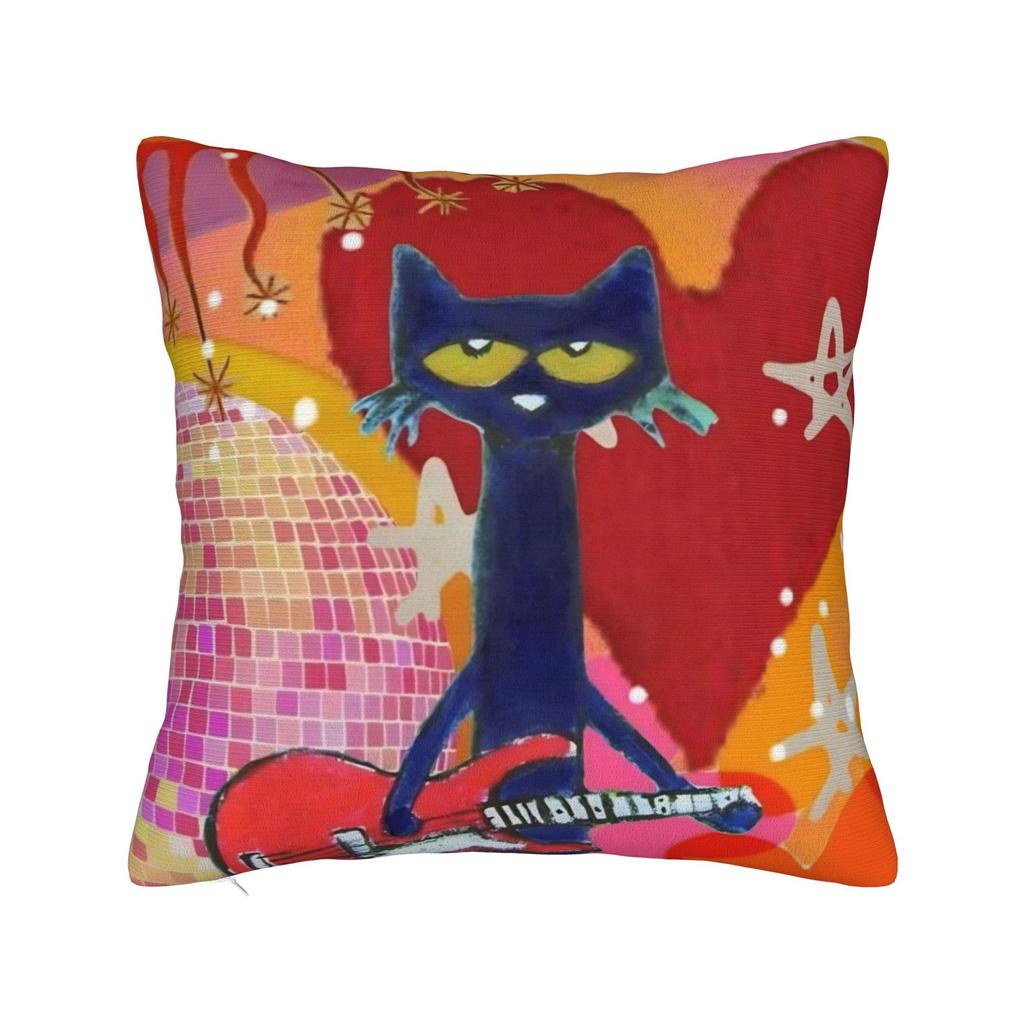 Pete The Cat Cartoon Pillowcase Polyester Cushion Cover Gift Throw Pillow Case Cover Home Dropshipping 18'