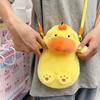 Animal Doll Capybara Doll Bag Persimmon Cartoon Plush Shoulder Bag  Office