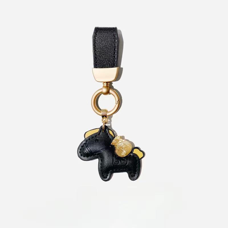 Have Money Soon Leather Keychain Pendant: Stylish and Unique Accessory for Men and Women, Ideal for Bags and Car Keys.